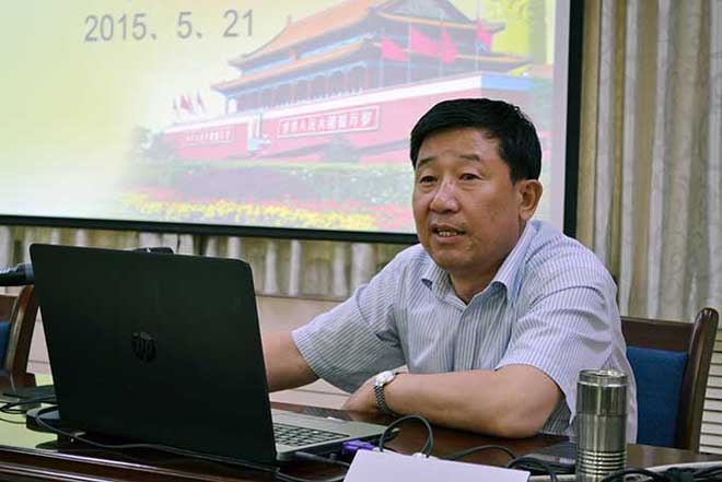 甘肃省理工中等专业学校举行“三严三实”专题教育党课